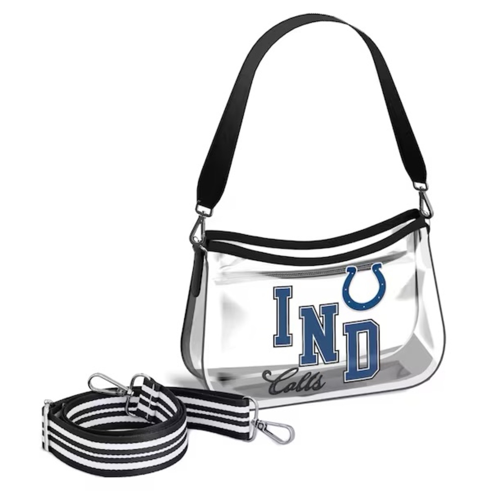 Wear By Erin Andrews Clear Indianapolis Colts NFL Stadium Mini Handbag Bag Purse
